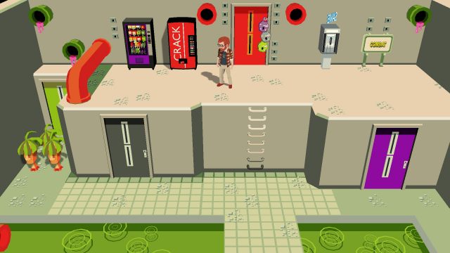 The sewer dungeon has two vending machines and a payphone.