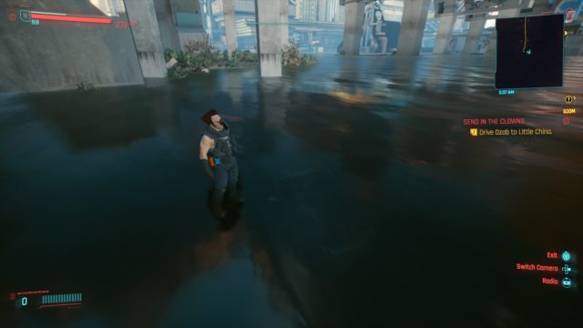 Behold my Ozob glitch! Where he is walking on water! All hail Ozob!