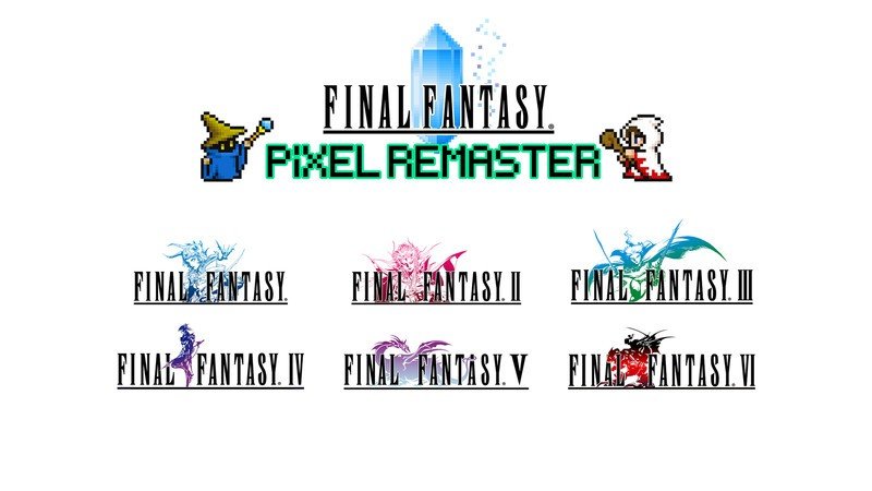 download final fantasy 1 6 pixel remaster release date