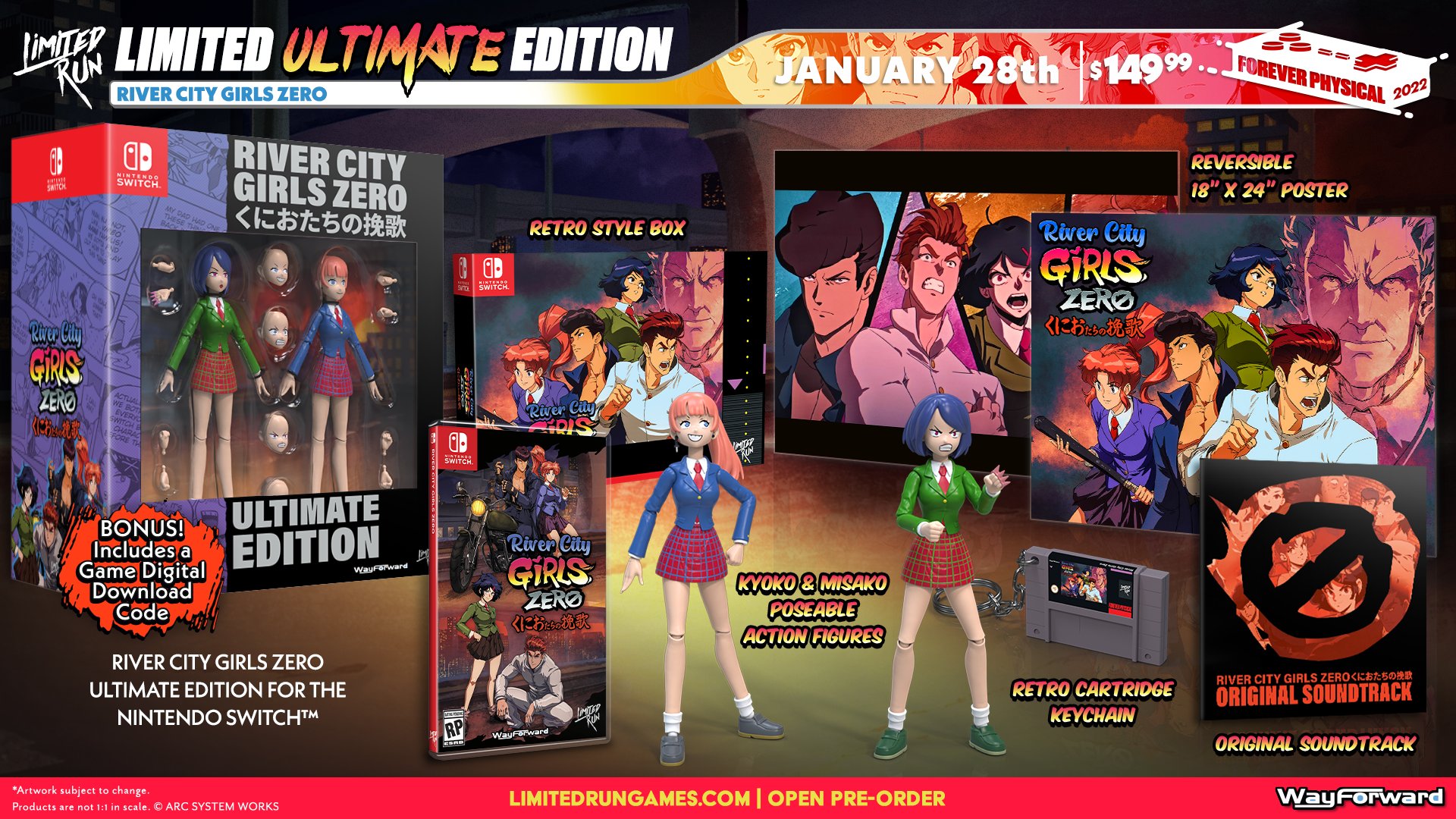 River City Girls Zero Limited Run Games Pre-Orders Open, Young 