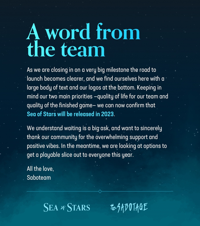 New Sea Of Stars Update Sails Onto Switch Very Soon, Here Are The Full  Patch Notes