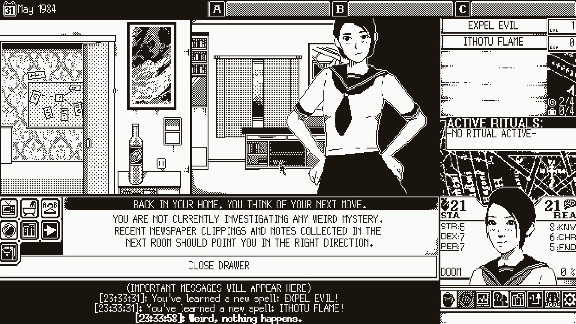 World of Horror Review: Haunted by Bad Interfaces - The Punished Backlog