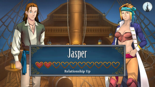 This is a Winter Wolves game, so half the cast is of course romanceable.