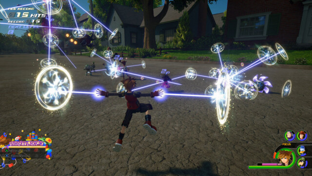 The different keyblade options make combat a lot more interesting.