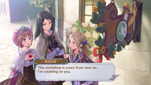 Rorona is now in charge of her own workshop. A circumstance no different from someone inheriting a business or starting a work life.