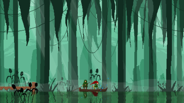 Some beautiful backgrounds full of details, with convincing depth, reflections, the whole shebang.