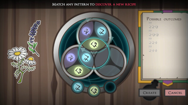 The only other gameplay consists of rotational puzzles for making potions or defeating demons.