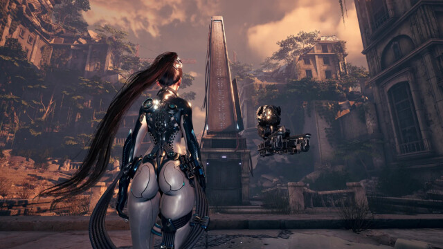 Stellar Blade features beautiful post-apocalyptic areas that feel hollow.