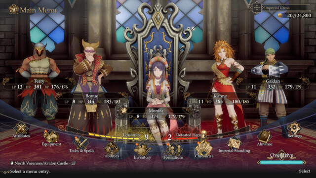 Emperor and party