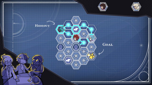 The main gameplay outside of story events consists of pathfinding puzzles with rotating nodes.